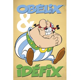 Leinwandbild LUCKYLINDE "Obelix und Idefix II", bunt (farbe bild(er): bunt), B:40cm H:60cm T:3cm, Holz, Leinwand, Bilder, Leinwandbild, Canvasbild Wanddeko Bild zum Film "Kampf der Häuptlinge"
