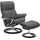 Relaxsessel Mayfair Leder 92 x 103 x 79 cm grau mit Schlaffunktion