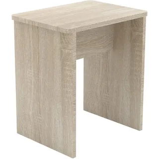 Mid.you Hocker , Sonoma Eiche , Holzwerkstoff , rechteckig , 40x45x30 cm , Wohnzimmer, Sessel, Hocker & Hockerbänke, Sitzhocker