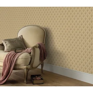 Vliestapete ERISMANN "Vliestapete ANTOINETTE", gold, B:0,53m H:0,09m L:10,05m, Vlies, Tapeten, Vliestapete, Phthalate frei