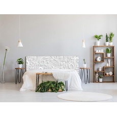 Oedim Kopfteil für Bett, PVC, Bedruckt, weiß, 135 x 60 cm, erhältlich in verschiedenen Größen, leicht, elegant, robust und wirtschaftlich.