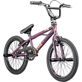 Detox Rude Limited BMX 20 Zoll Fahrrad ab 140 cm mit 4 Pegs 360° Rotor unisex Jugendliche Mädchen Jungen Kinderbmx, - Lila