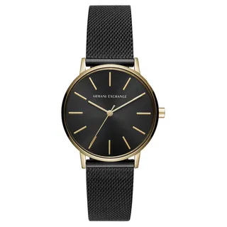 Armani Exchange AX5548 LOLA Uhr Damenuhr Edelstahl schwarz