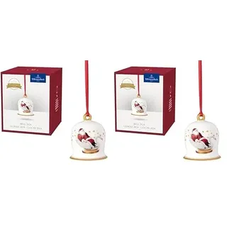 Villeroy & Boch – Annual Christmas Edition Jahres-Glocke 2024 Bunt, Glocke Weihnachten, Baumschmuck, Deko Weihnachten, Weihnachtsdekorationen, Sammlerstück, Premium Porcelain, Kunststoff