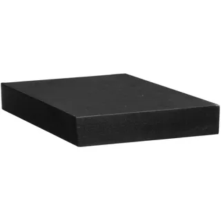 5 five simply smart 5five – Fixy Schwarzes Wandregal, 23,5 x 23,5 cm, Unsichtbare Befestigung – Für Wohnzimmer, Schlafzimmer, Büro