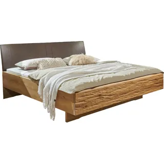 Wiemann »Cordoba« Absetzungen in riffholz), Polsterkopfteil in Kunstleder mocca, beige