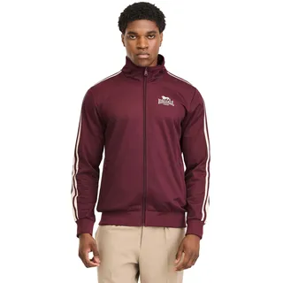 Lonsdale Herren Trainingsjacke normale Passform Hoylake Oxblood/Ecru, 3XL
