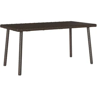 vidaXL Gartentisch Rechteckig 80 x 40 x 37 cm Braun