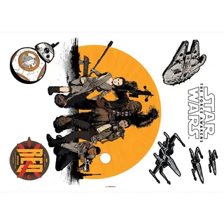 KOMAR "Star Wars Resistance 50 x 70 cm", selbstklebend, Wandsticker, Kinderzimmer,