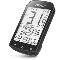 CYCPLUS GPS Fahrradcomputer Kabellos, wasserdichte Fahrrad Tachometer und Kilometerzähler, ANT+ Drahtloser Fahrrad Tacho mit zahlreichen Funktionen, 2,9 Zoll LCD mit Hintergrundbeleuchtung