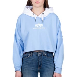 Alpha Industries Basic ML COS Hoody Wmn Kapuzensweat für Damen Light Blue