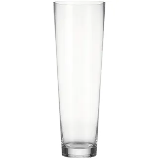 LEONARDO »Dekovase konisch aus Glas, handgefertigtes Unikat, farblos