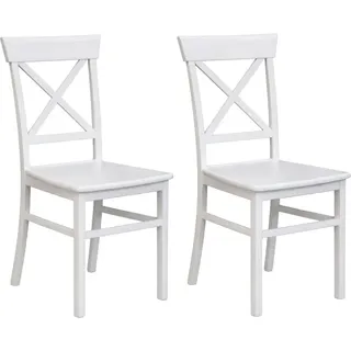 Esszimmerstuhl OTTO HOME "Tatra TOPSELLER", weiß, weiß, B:42cm H:93cm T:50cm, Massivholz, Stühle, Esszimmerstuhl, Holzstuhl im 2er, 4er oder 6er-Set, Küchenstuhl Landhaus
