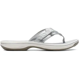 Clarks Brinkley Sea Silver Synthetic - Silver Synthetic - 6 UK - Standard