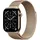 Watch Series 11 GPS + Cellular 42 mm Titaniumgehäuse gold Milanaise Armband gold S/M