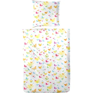 Primera Vingt-Clinq Papillon Schmetterlinge Gelb 135 x 200 cm + 80 x 80 cm