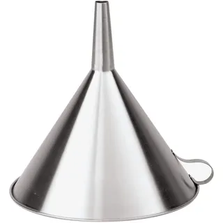 Paderno Utensili Cucina Rostfrei Trichter, Trichter Küche für Wein, Saft, Marmelade, Milch, Edelstahl, Spülmaschinenfest, 20 cm, silber
