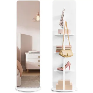 Songmics Standspiegel 59,9 x 80,8 cm Braun