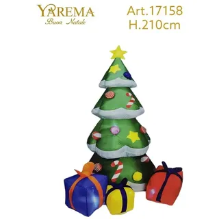 Aufblasbar Weihnachtsbaum Höhe 210 CM Mit Lichter LED Saison Außen Bal