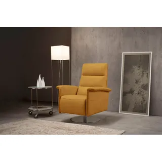 Egoitaliano Relaxsessel Kelly Polyester 83 x 105 x 92 cm Gelb drehbar, manuelle Relaxfunktion