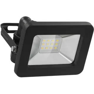goobay LED-Außenstrahler, 10 W mit 850 lm, neutralweißem Licht 4000 K und M16-Kabelverschraubung, für den Außeneinsatz geeignet IP65 / Neutralweißes lm/LED Scheinwerfer Fluter Wandmontage / IP65 Gartenstrahler/Schwarz