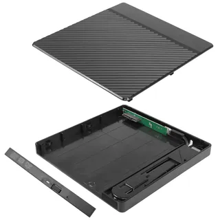 YAODHAOD CD-Laufwerksgehäuse,CD-ROM Installationsbox (Streifen 12,7mm) | Externes DVD-Laufwerk durch Hinzufügen eines optischen Laufwerks,Externes Laufwerk,SATA zu USB 3.0 Adapter