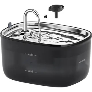 Kleines, LED-Beleuchtetes, BPA-freies Katzenwasserbecken mit zwei Filtern und Wasserhahn