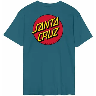 Santa Cruz Classic Dot Chest T-Shirt petrol S