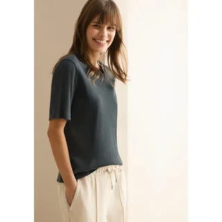 Cecil T-Shirt mit feiner Ripp Struktur