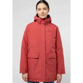 Jack Wolfskin Funktionsparka JACK WOLFSKIN "WINTERTOR PARKA W", Damen, Gr. XL (46), rot (rot, coral), Obermaterial: 100% Polyester. Futter: 100% Polyester. Füllung: 80% Entendaune, 20% Federn, Jacken Funktionsparka