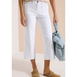 Cecil Wide Leg Jeans mit Patch Pockets White 36,