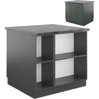 Vicco Kochinsel Fame-Line 90 x 82 x 60 cm Grün-Gold