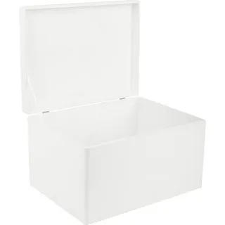 Creative Deco Holzkiste 40 x 30 x 24 cm 1-tlg. weiß