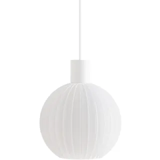 LED Pendelleuchte Ball Straight by Martin Žampach | Shapes - Decorations | Design Lampenschirm E27 | Biologisch abbaubares PLA | Minimalistisch (Größe M (20cm) - Schirm + Kabel (Leuchte))