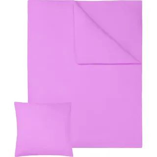 tectake® 2 Bettwäsche-Sets Baumwolle hautfreundlich 135 x 200 cm 4-teilig