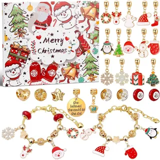 Yimomoyi Schmuck Adventskalender 2024 für Mädchen 5-11 Jahre (2