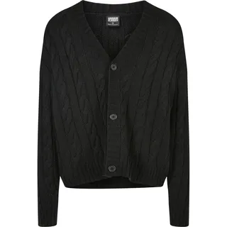 URBAN CLASSICS Boxy Strickjacke - Black - XL