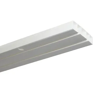 Gardinia Vorhangschiene 2-läufig Slim Line Weiß 300 cm