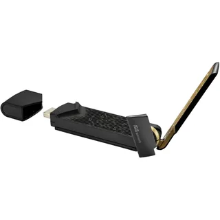 Asus USB-AX56 Dual-Band AX1800 USB-WLAN-Adapter (WiFi 6, Externe Antenne, WPA3-Security, Plug-and-Play)