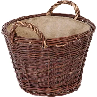 Weidenkorb Transportkorb Aufbewahrungskorb Dekokorb klassisch Ø 35 × 24 cm korb