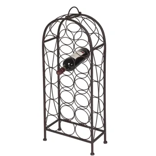 Ambiente Haus Flaschenhalter 32 x 32 x 85 cm Braun