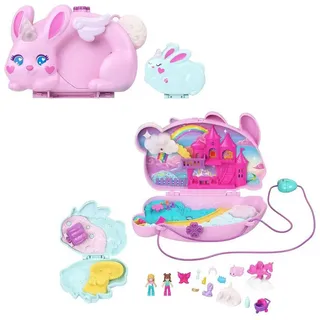 Mattel Puppenhaus Polly Pocket 2-in-1-Bunny Fun Schatulle rosa JFT88