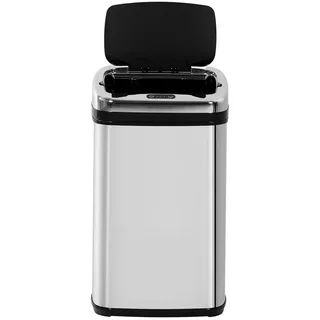 Homcom Edelstahl Automatik Sensor Mülleimer Abfalleimer Sensor viereckig 30L , Multicolor , Kunststoff , 25x58x33 cm , Haushalt & Reinigung, Reinigung, Mülleimer & Abfallsammler