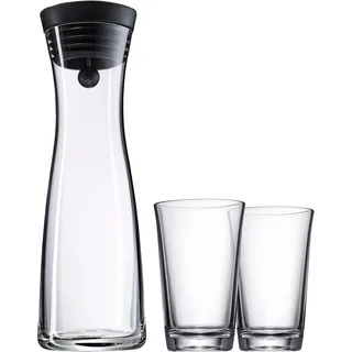 WMF Wasserkaraffe "Basic" CloseUp-Verschluss, integriertes Sieb, einfaches Befüllen, transparent