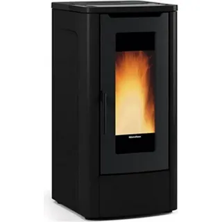 Holzpelletofen 10kw schwarz Nordica extraflame TEOREMANOIR - Schwarz