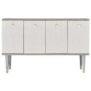 Sideboard Wohnzimmer Landhaus Stilvolle Kommode Schlafzimmer Design Kommode neu - Grau