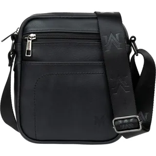 VerMari Forza Kleine Herren-Ledertasche Schwarz - Schwarz
