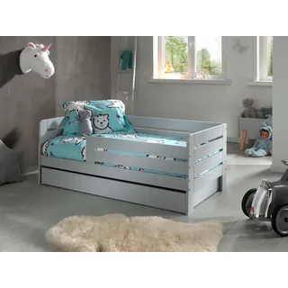 Vipack Kinderbett Juniorbett 70 x 140 cm Kiefer lackiert grau