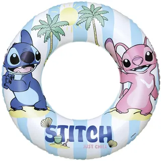 BESTWAY Schwimmring Disney Lilo & Stitch Ø 48 x 11 cm – Aufblasbarer Kinder Schwimmreifen mit Sicherheitsventil, Pool Spielzeug für Jungen & Mädchen 3-6 Jahre, Badespaß für Sommer & Urlaub