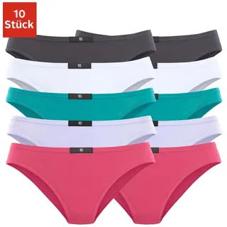 H.I.S. H.I.S Slip 10er-Pack, aus elastischer Baumwoll-Qualität, bunt